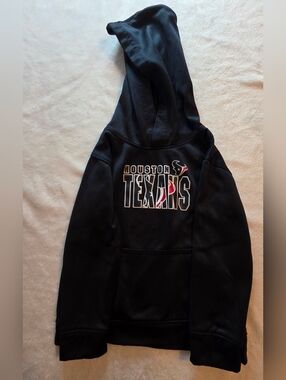 NFL Kids Black Hoodie with Red and White Team Graphics